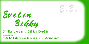 evelin bikky business card